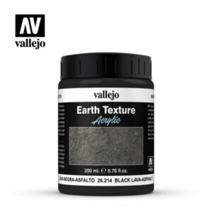 Vallejo Stone Textures (200ml) – Black Lava-Asphalt – 26.214