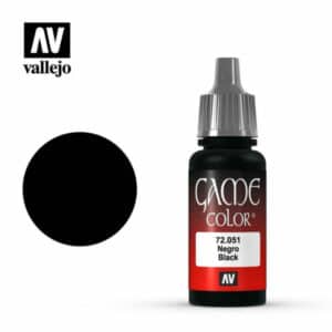 Vallejo Game Colour (17ml) – Black – 72.051