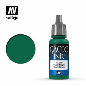 Vallejo Game Ink (17ml) – Black Green Ink – 72.090