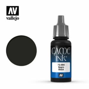 Vallejo Game Ink (17ml) – Black Ink – 72.094