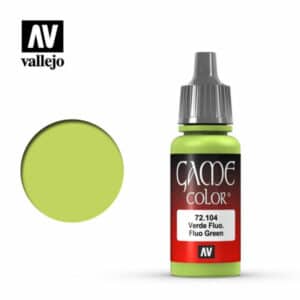 Vallejo Game Colour (17ml) – Fluorescent Green – 72.104