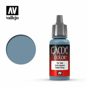 Vallejo Game Colour (17ml) – Steel Grey – 72.102