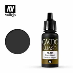 Vallejo Washes (17ml) – Black – 73.201