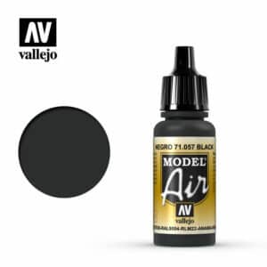 Vallejo Model Air (17ml) – Black – 71.057