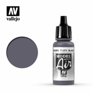 Vallejo Model Air (17ml) – Black (Metallic) – 71.073