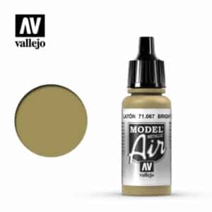 Vallejo Model Air (17ml) – Bright Brass (Metallic) – 71.067