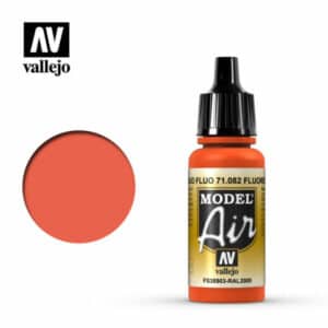 Vallejo Model Air (17ml) – Fluorescent Red – 71.082