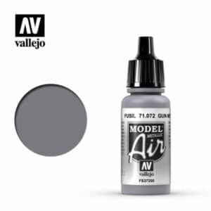 Vallejo Model Air (17ml) – Gunmetal (Metallic) – 71.072