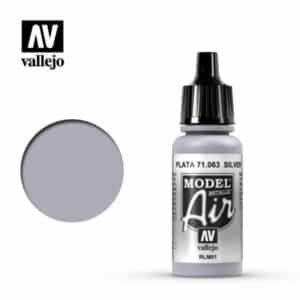 Vallejo Model Air (17ml) – Silver RLM01 (Metallic) – 71.063