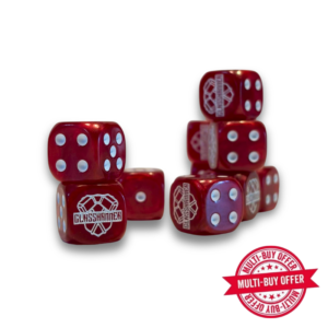 Glasshammer Dice – Red (Marble)